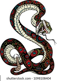 snake vector colorful