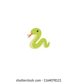 Snake vector flat icon
