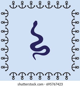 snake vector icon