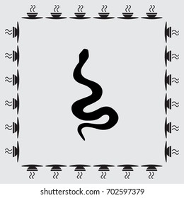 snake vector icon
