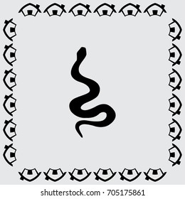 snake vector icon
