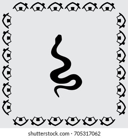 snake vector icon