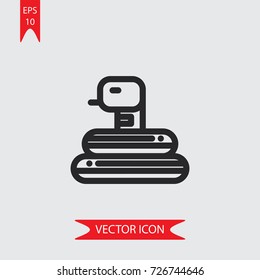 Snake vector icon, illustration symbol