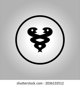 snake vector icon logo Halloween. Halloween icon set,symbol and vector,Can be used for web, print and mobile