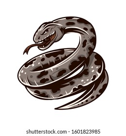 Snake vector illistration isolated on white background