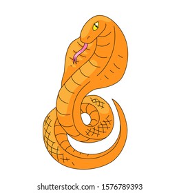 Snake vector illustration isolated on white background