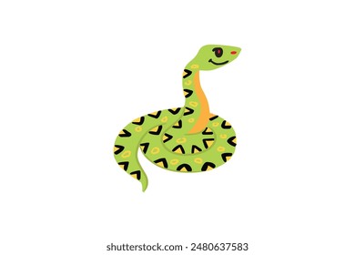 Snake vector illustration isolated on a white background