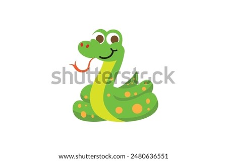 Snake vector illustration isolated on a white background