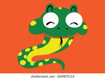 Ilustración del vector de serpiente y plantilla de logotipo
