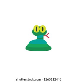 Snake vector isolated flat icon