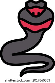 Farbsymbol der Schlangenvektorlinie