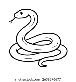 snake vector realistic line icon on white background
Vector line icon animal, wildlife