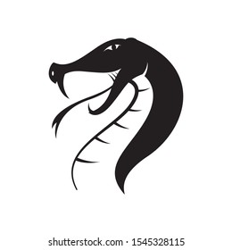 snake vector template silhouette logo template