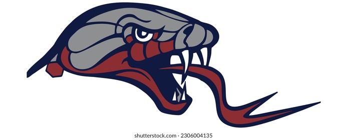 Snake vector with white background and red combination. Snake vector 