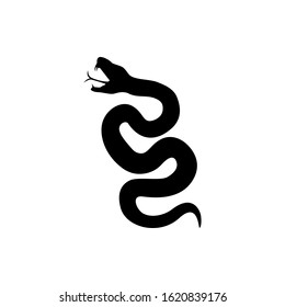 snake viper silhouette. vector illustration of snake viper