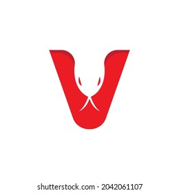 snake viper silhouette. vector illustration of snake viper