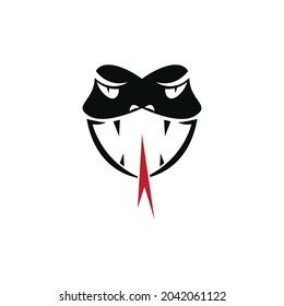 snake viper silhouette. vector illustration of snake viper