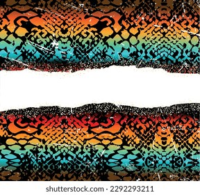 snake western colorful glitter pattern texture background