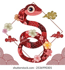 The Snake Year Happy Lunar Year