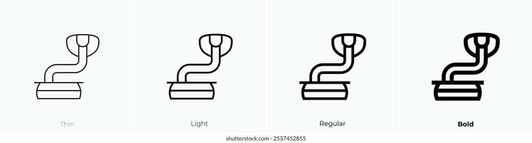 snakecharmer icon. Thin, Light Regular And Bold style design isolated on white background