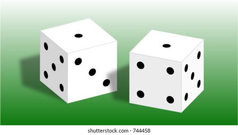 snake-eyes with green background