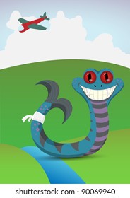 Snake-fish mutant