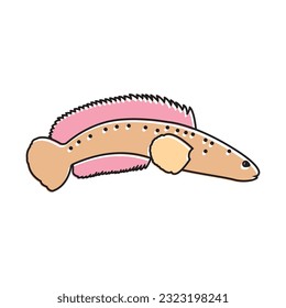 Snakehead Fish simple icon vector illustration symbol design