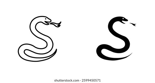 Snakeicons for ui. vector illustration