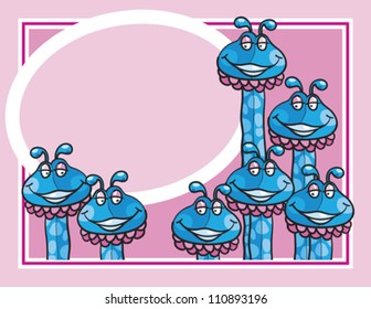 snakes background, abstract vector art illustration