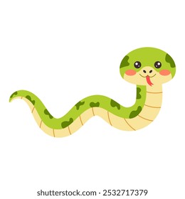 Snakes celebrating the New Year 2025. Fun holiday animal designs for festive use.