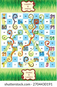 Schlangen und Leitern Brettspiel