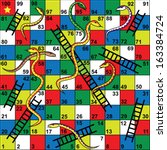 Snakes and Ladders Board Game, Snakes, ladders, start, finish 