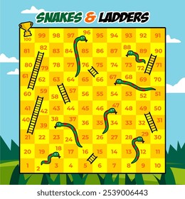 snakes and ladders game board funny