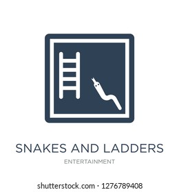 Snakes Ladders Icon Vector On White Stock Vector (Royalty Free ...