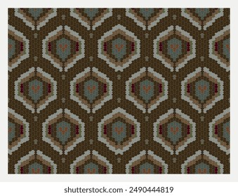 Snakeskin pattern, endless background vector design. Geometric and mixed colored leather motif.	