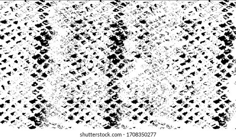 Snakeskin pattern imitation. Lines and spots structural texture. Cool and artsy faux leather background. Abstract vector illustration. Black isolated on white. EPS10 