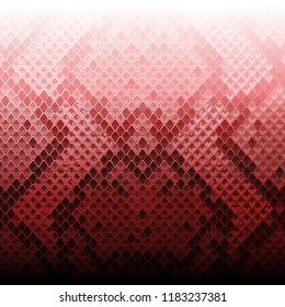 Snakeskin pink and maroon seamless border. Animal gradient repeat coupon for textile prints, backgrounds, wrapping.