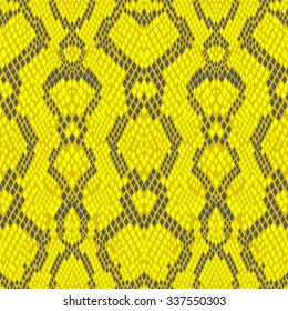 Snakeskin Seamless Pattern Texture Yellow Gray Snake Skin