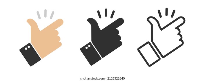 vector de ilustración de icono de dedo