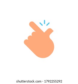 Logo-Design des Snap-Finger-Vektorsymbol