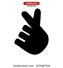 snap fingers icon or logo isolated sign symbol vector illustration - high quality black style vector icons
