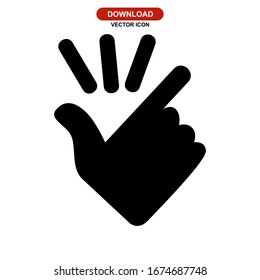 snap fingers icon or logo isolated sign symbol vector illustration - high quality black style vector icons
