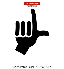 snap fingers icon or logo isolated sign symbol vector illustration - high quality black style vector icons
