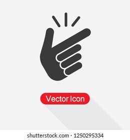 Snap Of The Fingers Icon Vector Illustration Eps10