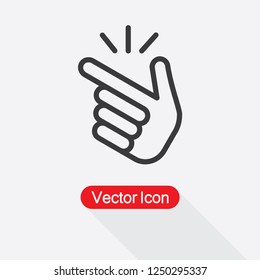 Snap Of The Fingers Icon Vector Illustration Eps10