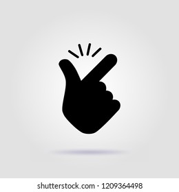 Snap Fingers Like Easy Emoji Logo Black Design