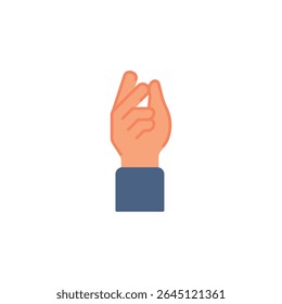 Snap hand gesture vector icon. Hand gesture icon flat style. perfect use for logo, presentation, website, and more. modern icon design color style