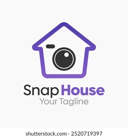 Modelo de design de logotipo Snap House. Bom para negócios, agência, comunidade e organização