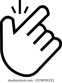 Snap Icon Vector, Snap finger