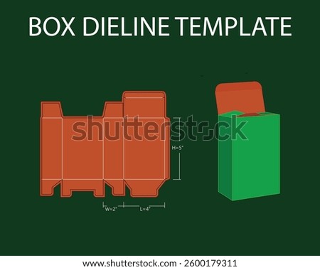 Snap Lock Box Pran Mango Plus 4x2x5 inch Box dieline Template. Design Editable Vectoe File